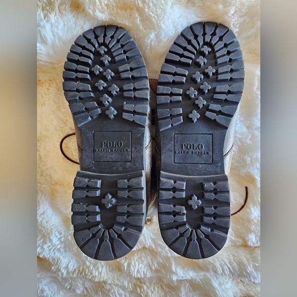 Rangers AVIATION Mens Brown Ralph Lauren Boots 100% Leather 10.5D - Picture 8 of 9